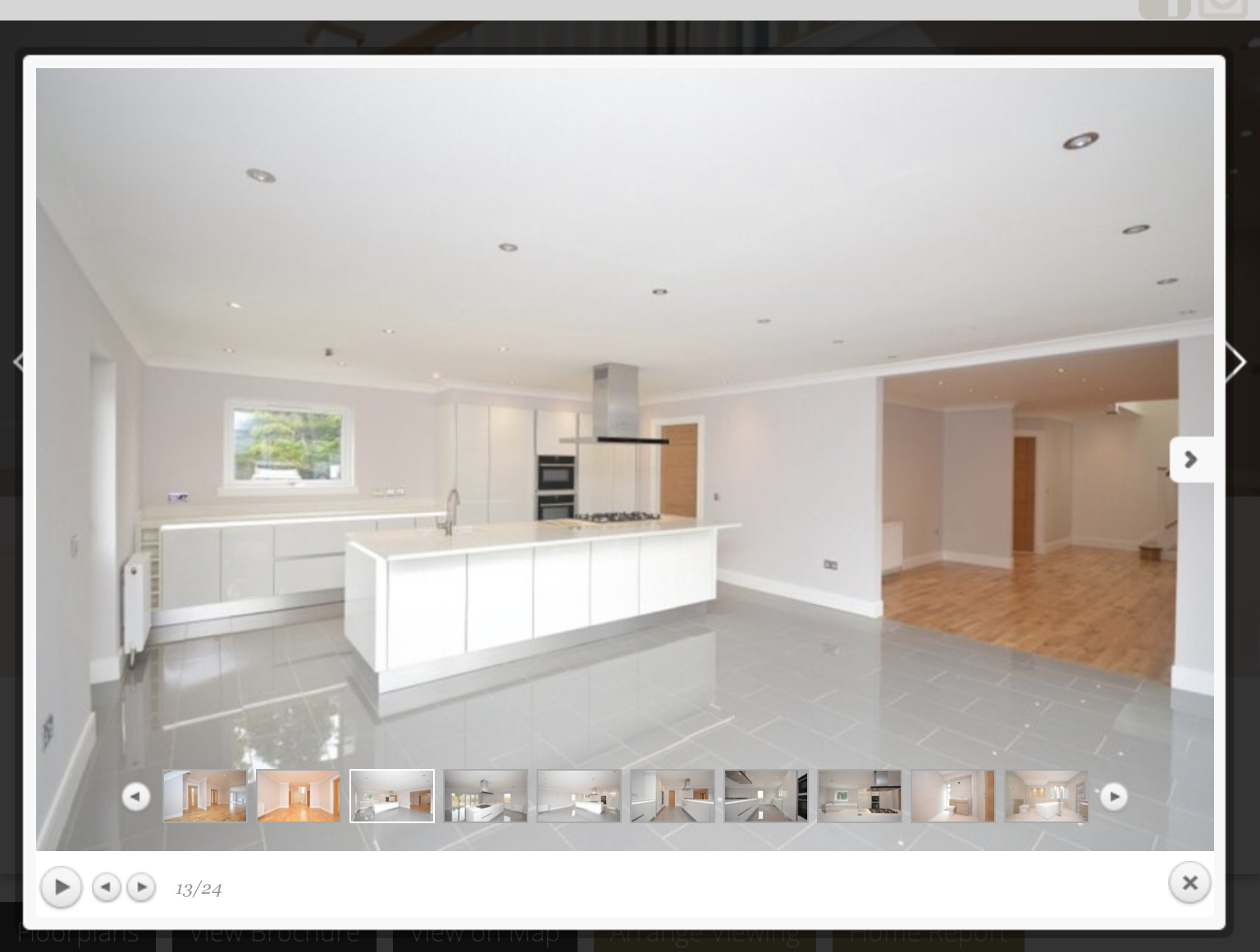 Open-plan kitchen and family room